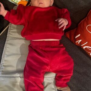 cat & jack red set 0-3 m